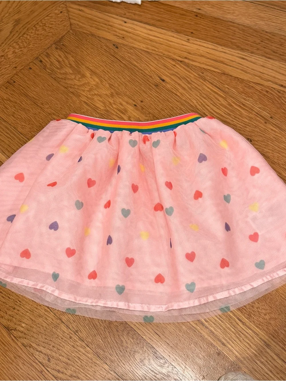 Old Navy girls toddler Sz 3T Pink Heart Print Tulle Skirt for Kids
